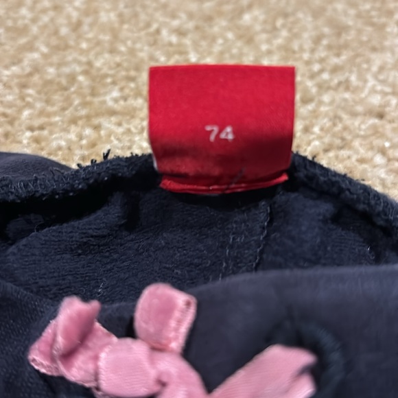 LAST CHANCE - S.Oliver pants navy blue with gold hearts Size 74/12 months - Picture 5 of 5